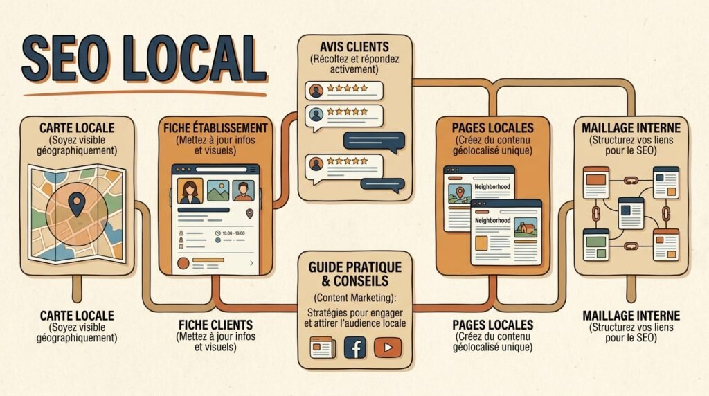 Infographie méthode avec texte sur content marketing