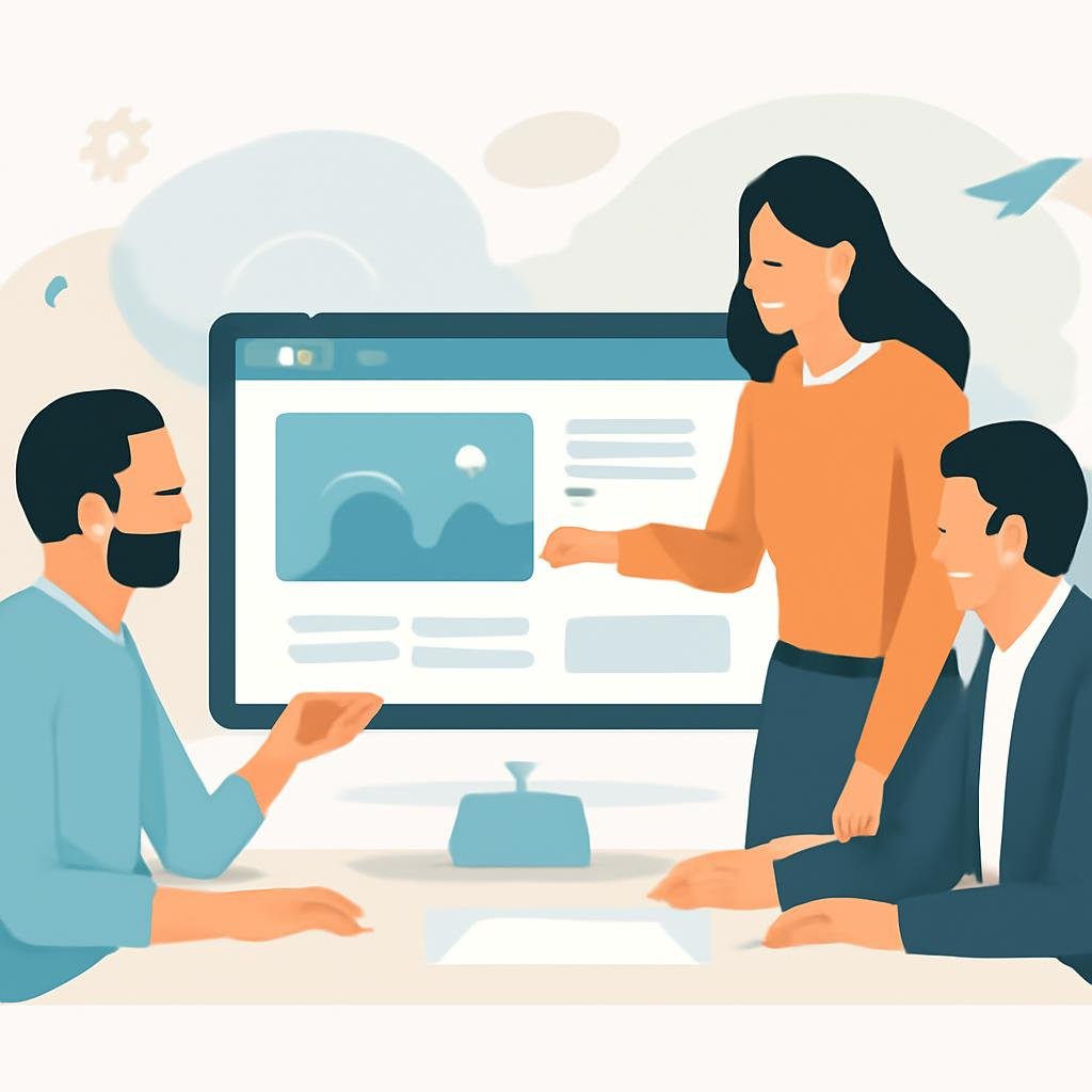 Équipe locale travaillant sur l’optimisation d’un site internet pour améliorer la conversion