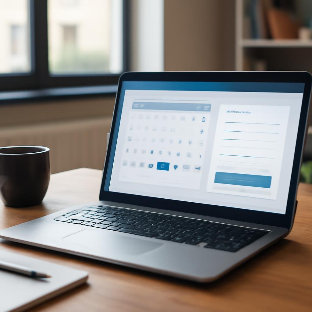 Interface de site de réservation avec calendrier et formulaire en ligne