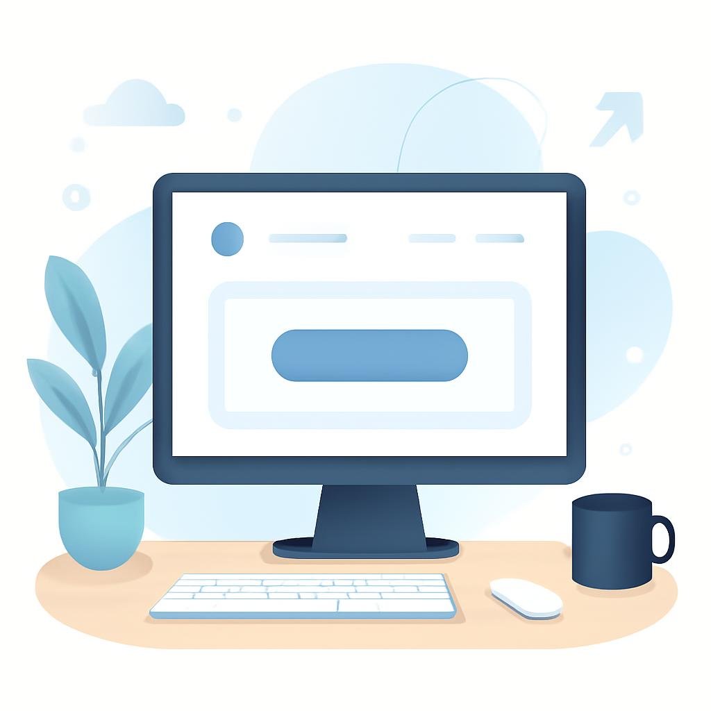 Interface de site internet optimisée pour la conversion avec bouton d’action et formulaire simple