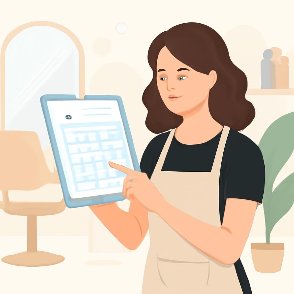 Planning de réservation en ligne dans un salon de coiffure
