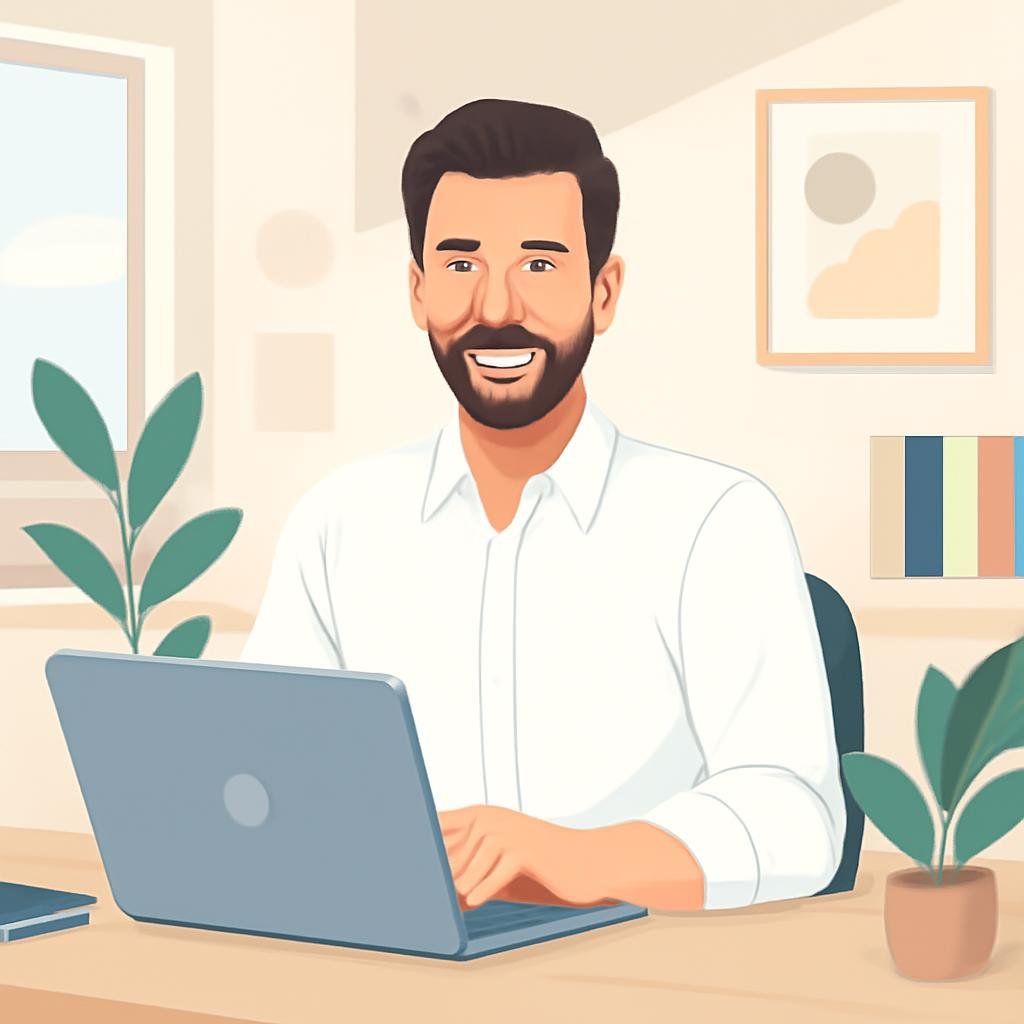 Professionnel du Sud-Ouest optimisant son site personal branding