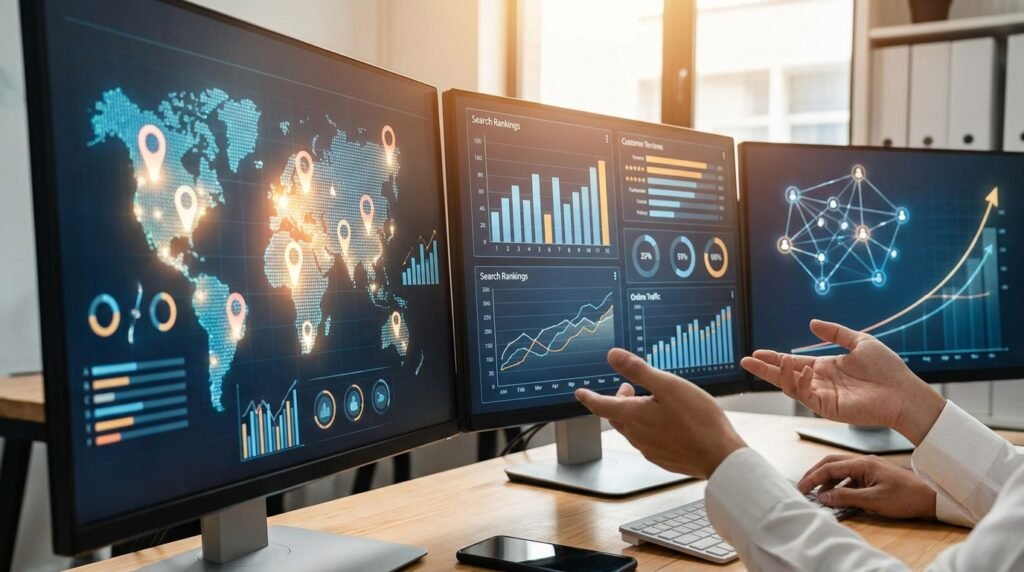 Illustration pour SEO local entreprise locale